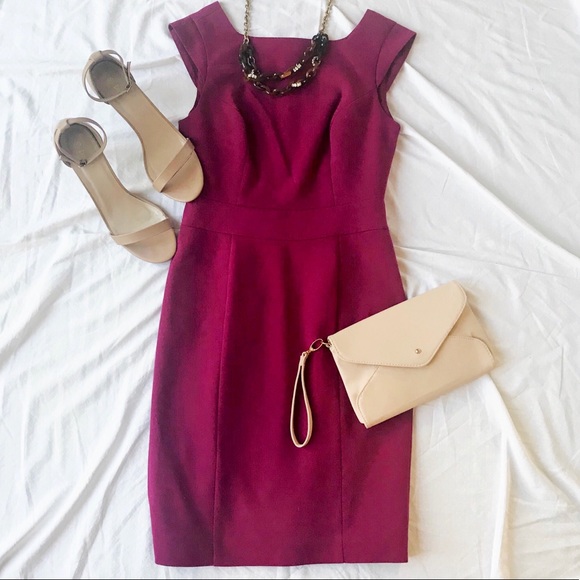 The Limited Dresses & Skirts - The Limited Dark Magenta Sheath Dress Size 2